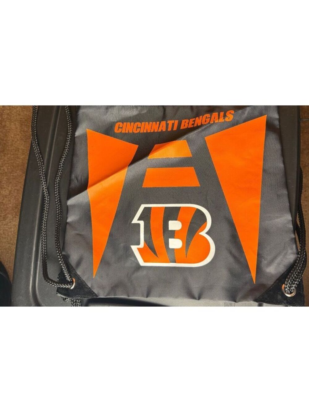 NWOT New Cincinnati Bengals NFL Drawstring Backpack Bag